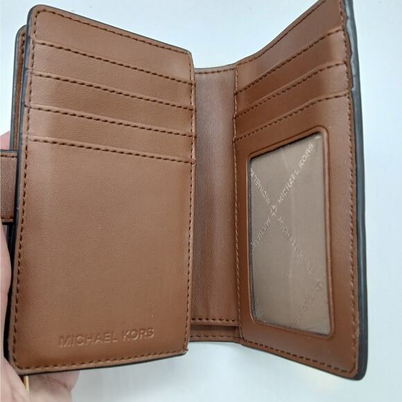 Michael Kors Medium Cece Signature Chain Shoulder Bag and Wallet Set Brown - Picture 10 of 16